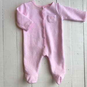 Absorba pink footies 0-3 months